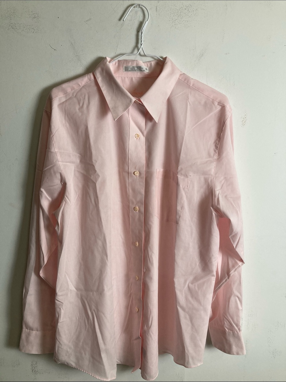 Foxcroft Light Pink Button-Down Shirt
